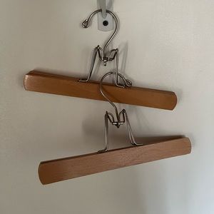 2 Vintage Mid Century Wood & Metal
Pant/Skirt Hangers